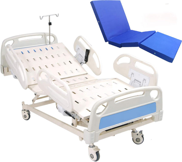 Three Functional Electrical Hospital Bed with ABS Railing for Patient