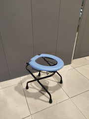 Foldable Commode Chair – Portable Toilet for Elderly & Pregnant Women