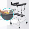 Folding Adjustable Walker with Seat and Wheels