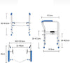 Adjustable Toilet Safety Rails – 330lbs Support