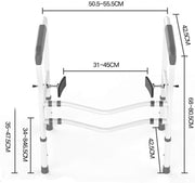 Adjustable Toilet Safety Rails – 330lbs Support