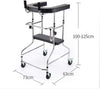 Folding Adjustable Walker with Seat and Wheels