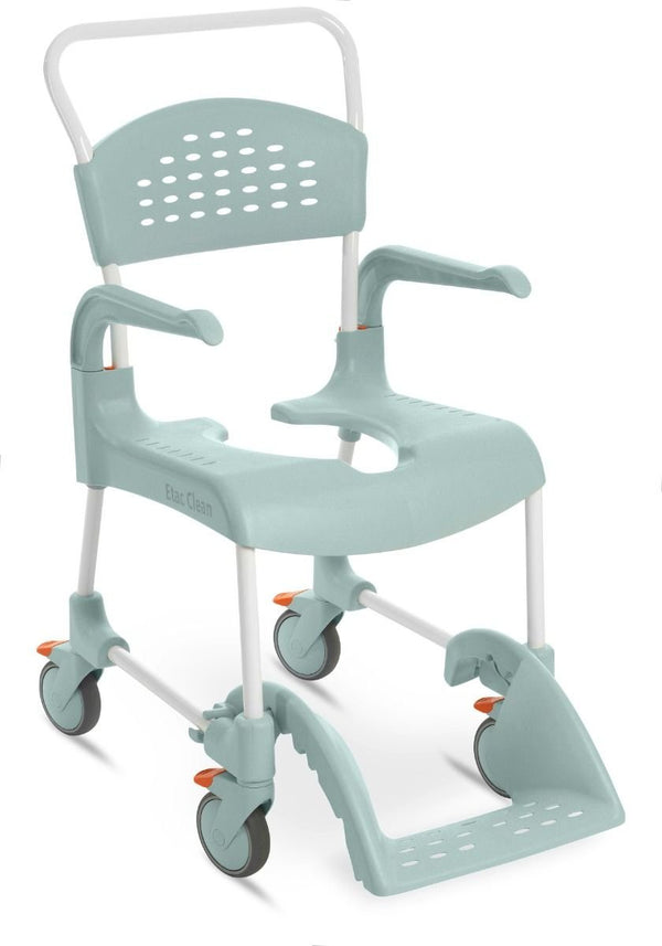 ETAC Clean Shower Commode Chair, Clean Green Seat, 19.25"H