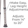 Shower Chair with Back – For Elderly & Disabled, 300 lbs, Easy Assembly