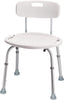 Shower Chair with Back – For Elderly & Disabled, 300 lbs, Easy Assembly