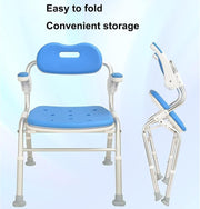 Portable Bath Chair – 5-Height Adjustable