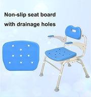 Portable Bath Chair – 5-Height Adjustable