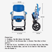 4-in-1 Wheeled Commode Chair