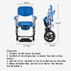 4-in-1 Wheeled Commode Chair