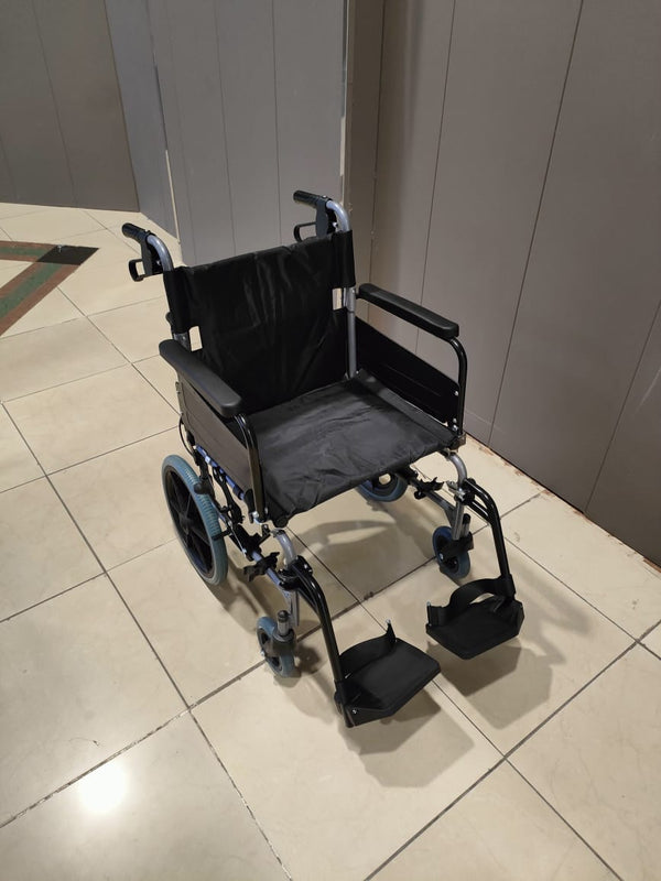 Medical Products Lightweight Transport Chair with Locking Hand Brakes