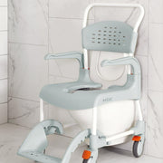 ETAC Clean Shower Commode Chair, Clean Green Seat, 19.25"H