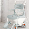 ETAC Clean Shower Commode Chair, Clean Green Seat, 19.25"H