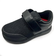 Algeos- Windsor Diabetic Shoe with Wide Fitting - Padded Collar, Rubber Toe Guard Protection - Lightweight Orthopedic Shoes with Memory Foam Insoles, Roomy Toe Box, Adjustable Width Black