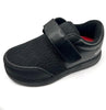 Algeos- Windsor Diabetic Shoe with Wide Fitting - Padded Collar, Rubber Toe Guard Protection - Lightweight Orthopedic Shoes with Memory Foam Insoles, Roomy Toe Box, Adjustable Width Black