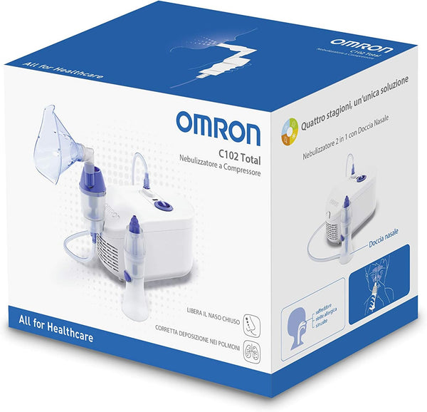OMRON C102 Total 2-in-1 Nebuliser with Nasal Shower