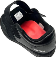 Algeos- Windsor Diabetic Shoe with Wide Fitting - Padded Collar, Rubber Toe Guard Protection - Lightweight Orthopedic Shoes with Memory Foam Insoles, Roomy Toe Box, Adjustable Width Black