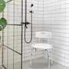 Shower Chair with Back – For Elderly & Disabled, 300 lbs, Easy Assembly