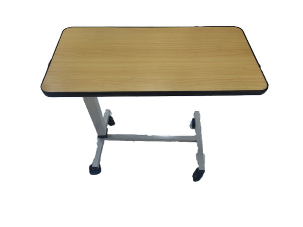 Height adjustable mobile bed desk for medical or home use