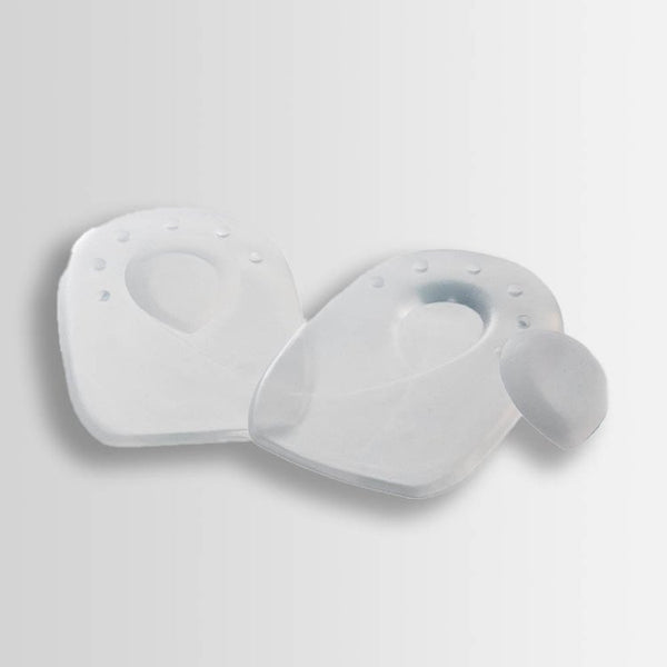 Silicone heel pads with removable pads