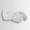 Silicone heel pads with removable pads