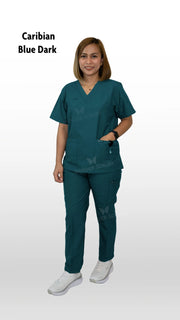 Wonder Scrubs Unisex V- Neck Top & Trousers