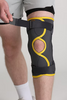  Black Hinged Knee Support with Adjustable Straps for Maximum Stability.