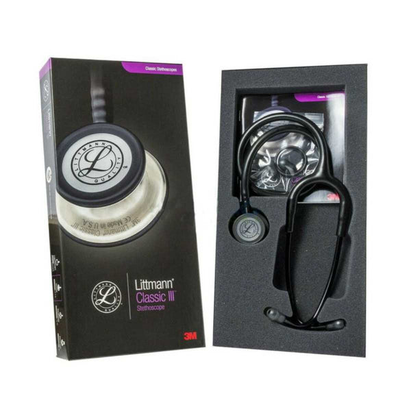  Littmann Classic III medical stethoscope in sleek finish, ideal for accurate heart and lung auscultation.