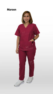 Wonder Scrubs Unisex V- Neck Top & Trousers