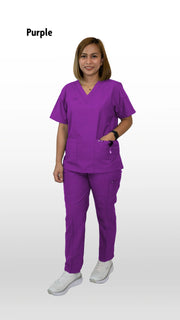 Wonder Scrubs Unisex V- Neck Top & Trousers