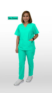 Wonder Scrubs Unisex V- Neck Top & Trousers