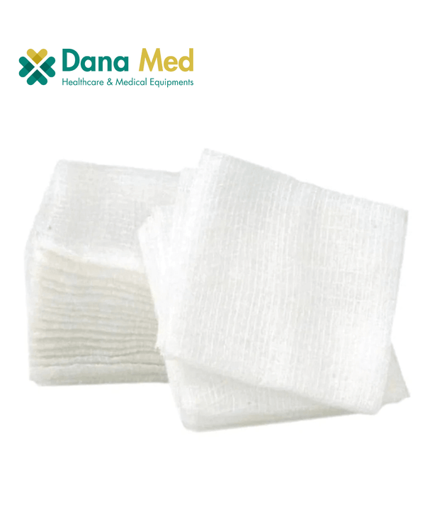 White gauze pads with Dana Med logo on a white background