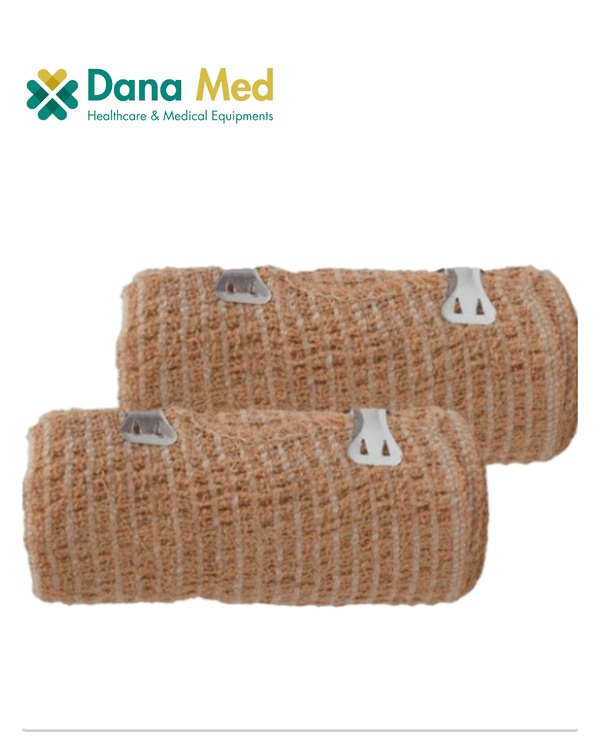 Medical Grade Skin Colour Elastic Crepe Bandage roll for joint support and injury recovery - Elastocrepe bandage