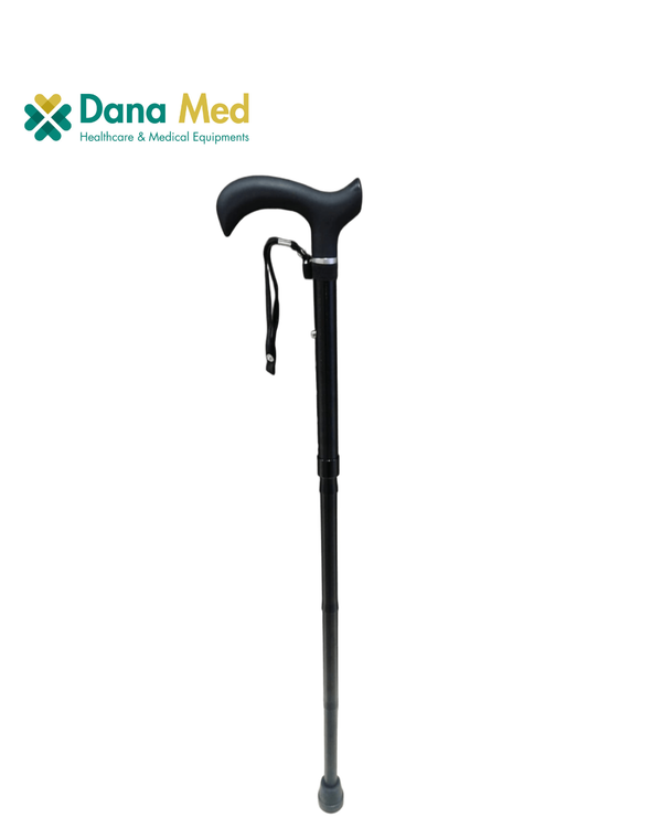 Flex Adjustable Walking Cane – Black