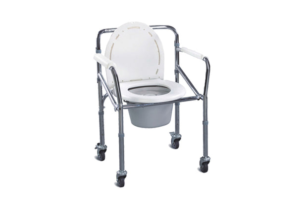 Aluminum Commode Chair With Wheels