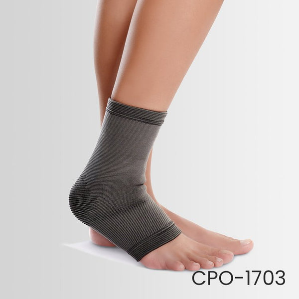 Ankle support brace designed to stabilize the ankle, reduce pain, prevent injury, and provide comfortable compression during movement or sports activities.