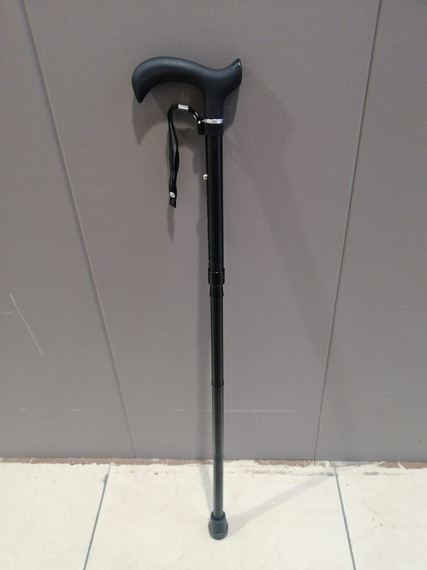 Flex Adjustable Walking Cane – Black