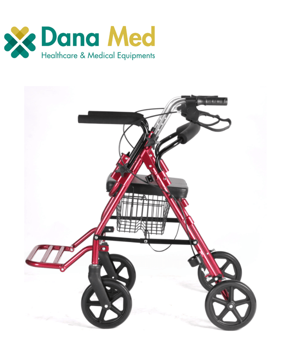 DANAMED Premium Foldable Aluminum Rollator Walker - Lightweight Mobility Aid - My Store