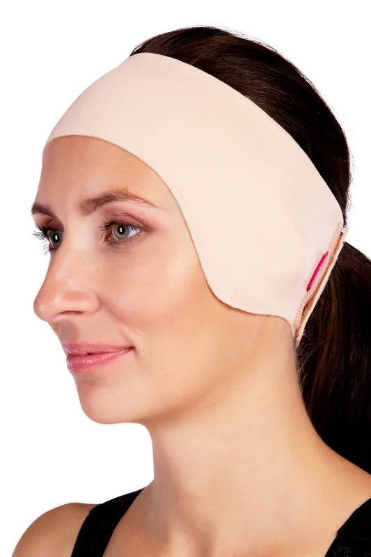Facial otoplasty ear band PU 03 front view for post-ear surgery recovery
