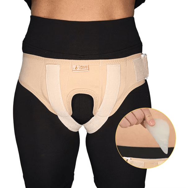 High-quality hernia belt for men designed for inguinal hernia support and pain relief.