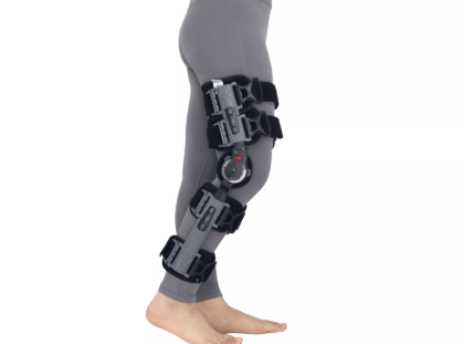 Professional ROM Knee Brace for adjusting knee joint range of motion and flexion movement, featuring