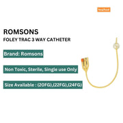 Foley Trac 3 Way, Smooth round tip