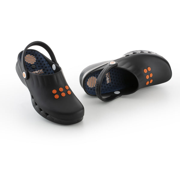 Black WOCK NUBE 06 work clog with insole